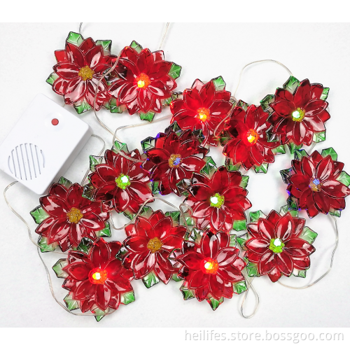 Christmas LED flower gifts
